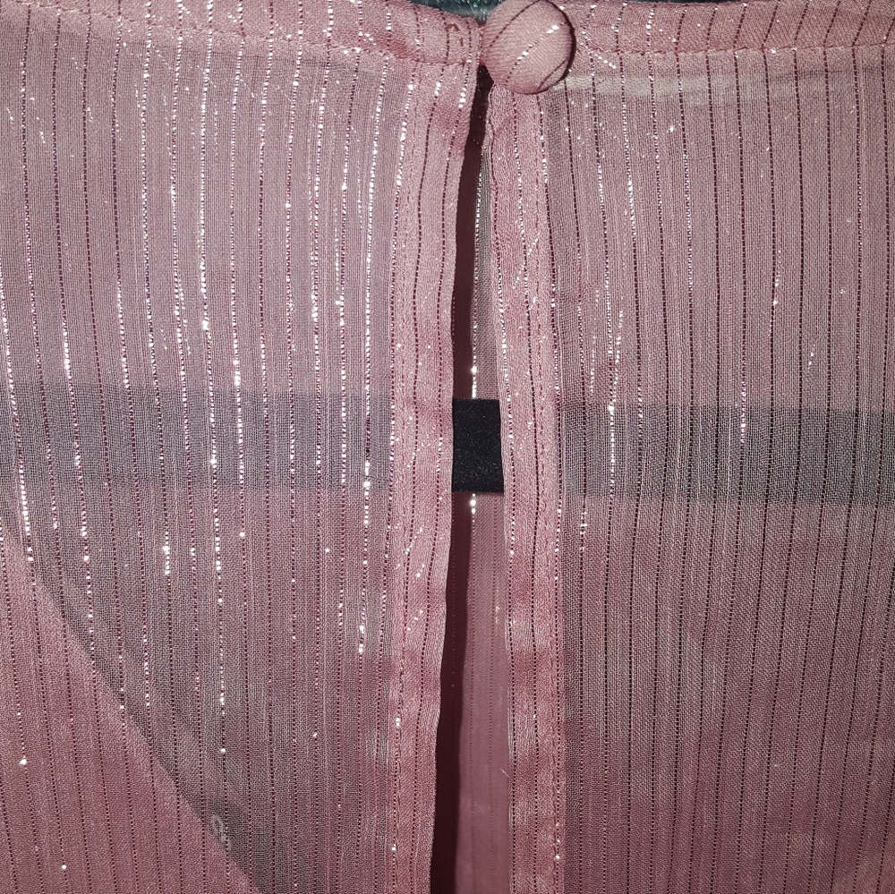 NWTExpress | High Neck Sheer Sparkly Bodysuit 2Pc. - Picture 5 of 6